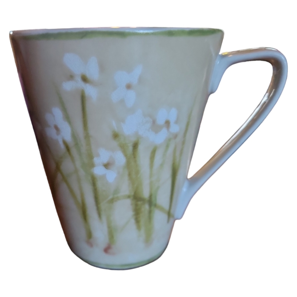 1 Vtg Coffee Tea Mug Cup 222 Fifth Cheri Blum Narcissus PTS Intnl